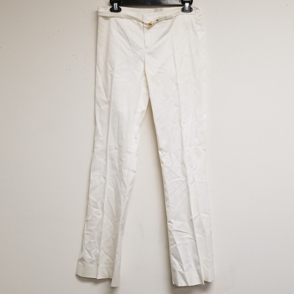 Gucci White Wide Leg Pants Size 42